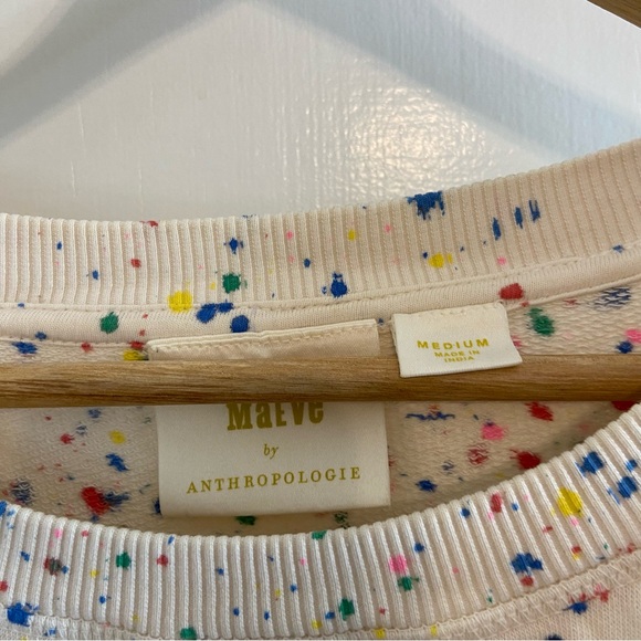 Maeve (Anthropologie) Jamie Paint splatter sweatshirt - Picture 4 of 5
